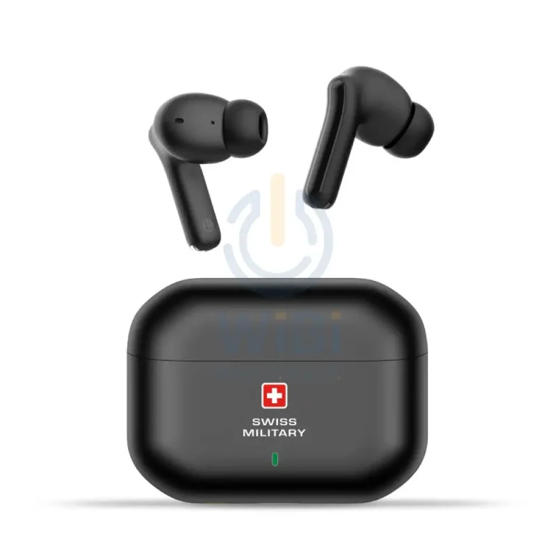 Swiss Military Delta 3 Stereo Earbuds - ANC+ENC / Wireless / Black