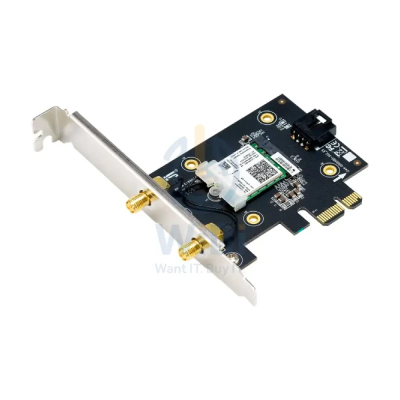 ASUS (PCE-AX3000) Dual Band PCI-E Wi-Fi 6 Adapter - 5GHz (2402 Mbps) / PCI-E