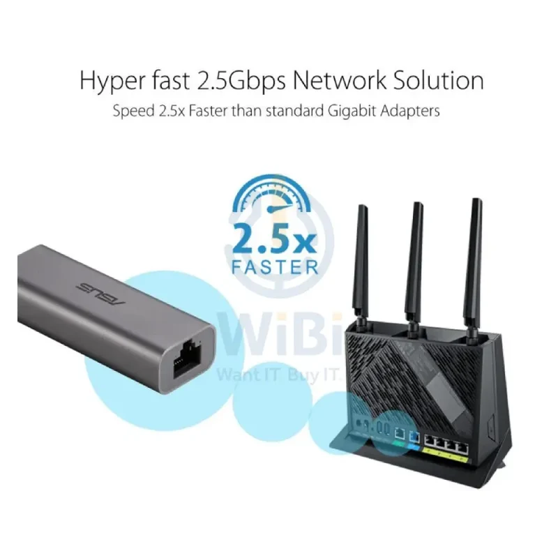 ASUS (USB-C2500) Ethernet Adapter - USB 3.2 Gen1 Type-A / LAN