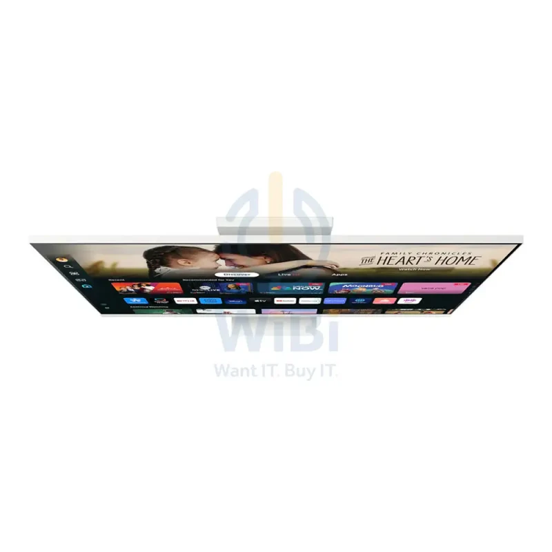 شاشة سامسونج 4K M80D LS32DM801UMXUE الذكية، مقاس 32.0 بوصة، 4K، زمن استجابة 4 مللي ثانية، HDMI، يو إس بي، بلوتوث v5.2، واي فاي، باللون الأبيض