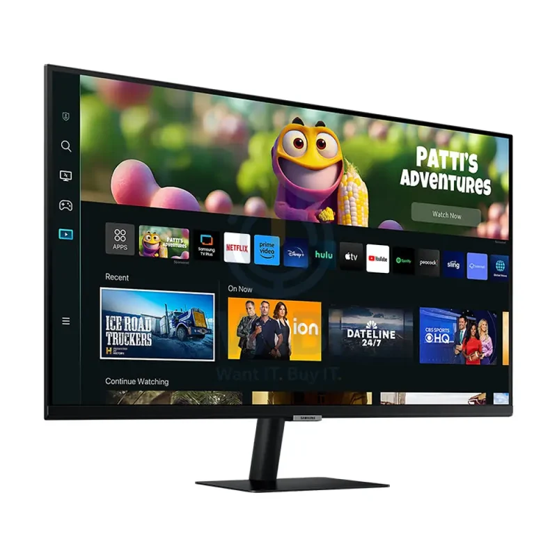 Samsung Full HD M5 LS32CM500EMXUE Gaming Monitor - 32.0" VA FullHD / 4ms / HDMI / USB / WiFi / Bluetooth v5.2 / Black - Monitor