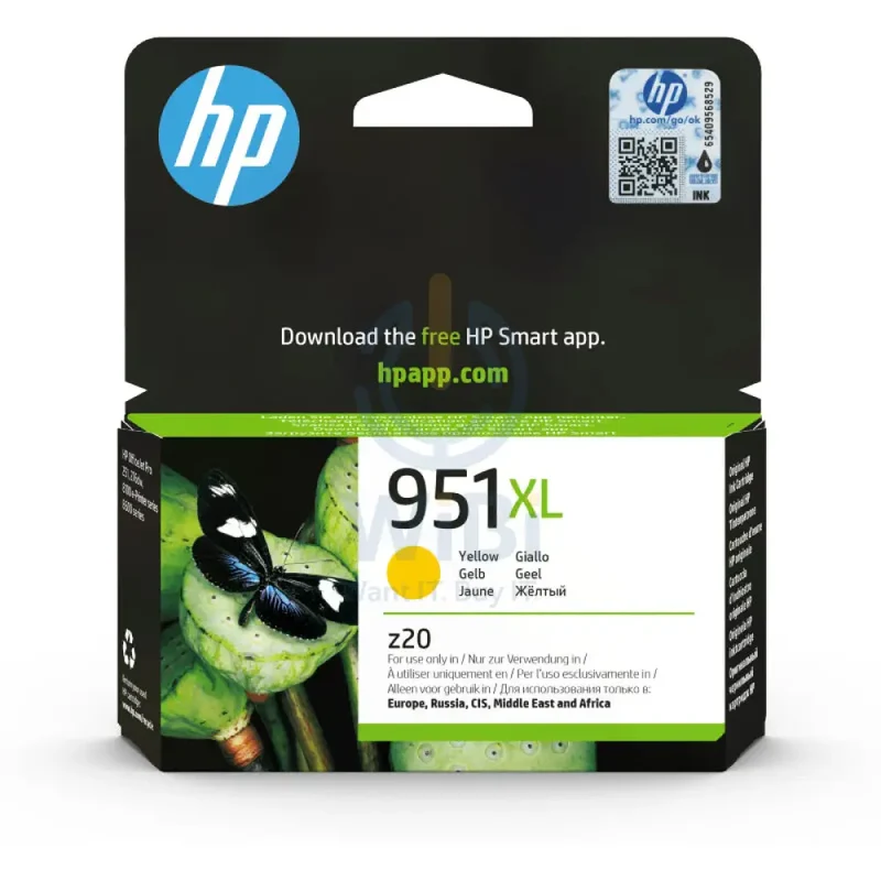 خرطوشة حبر إتش بي 951XL أصفر - 1.5 ألف صفحة / أصفر / سعة عالية / خرطوشة حبر