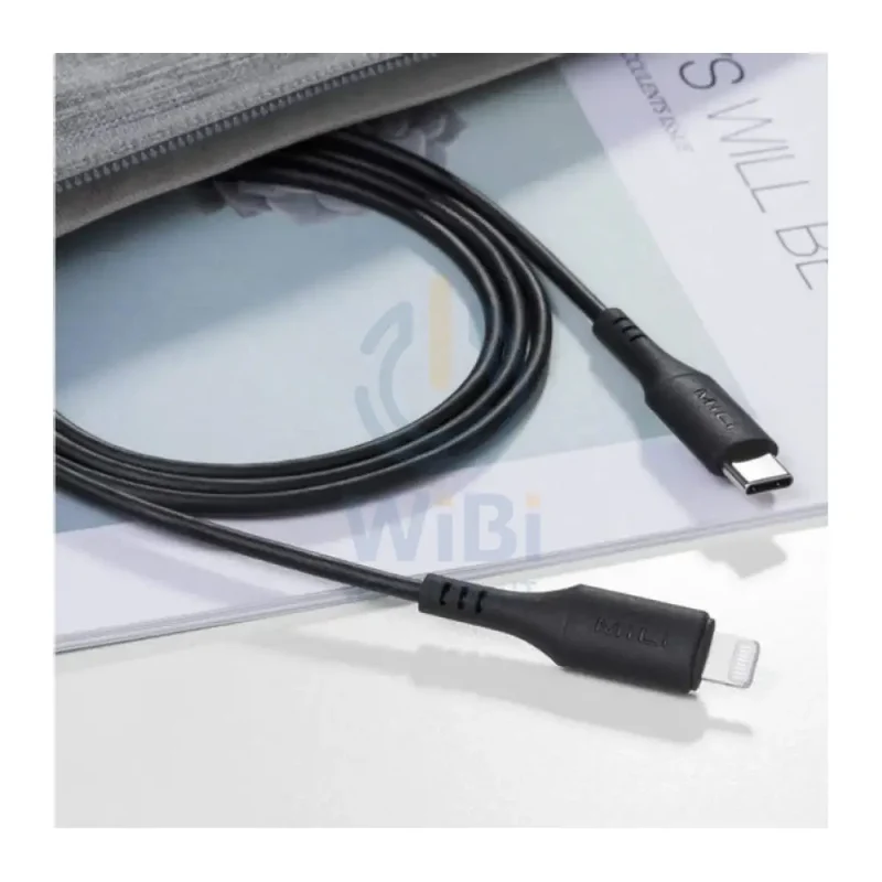 MiLi MFI PD Cable - 60W / 1 Meter / Type-C / Lighting - Black