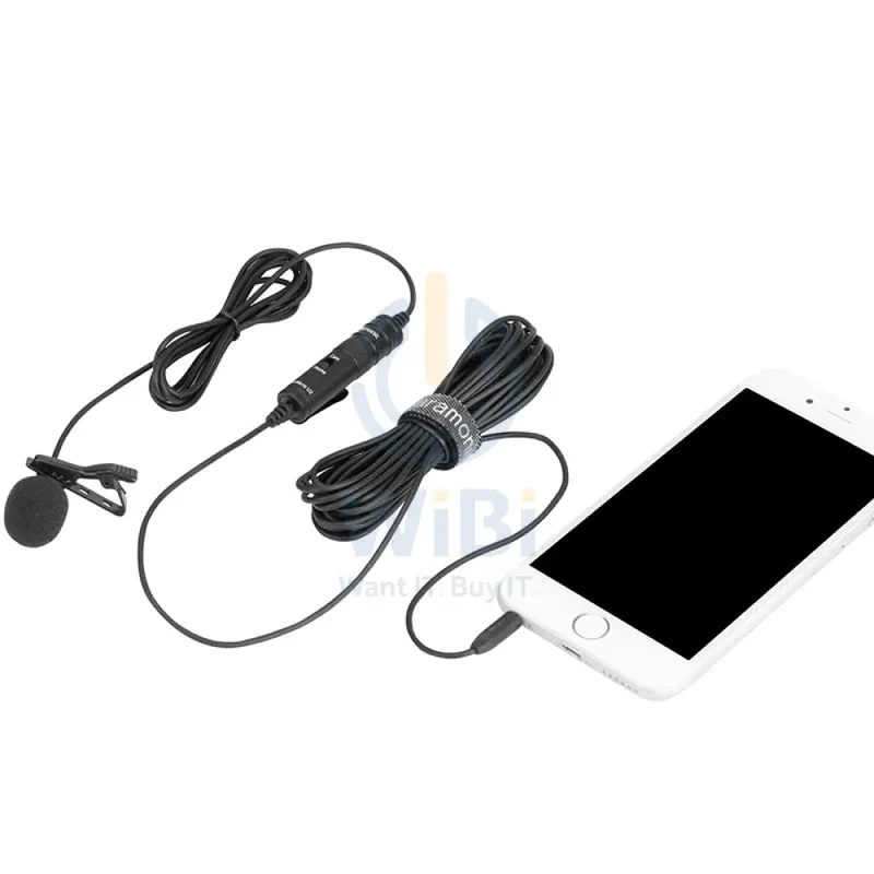 Saramonic LAVMICRO U2 Ultracompact Clip-On Lavalier Microphone - 6 Meter / Black