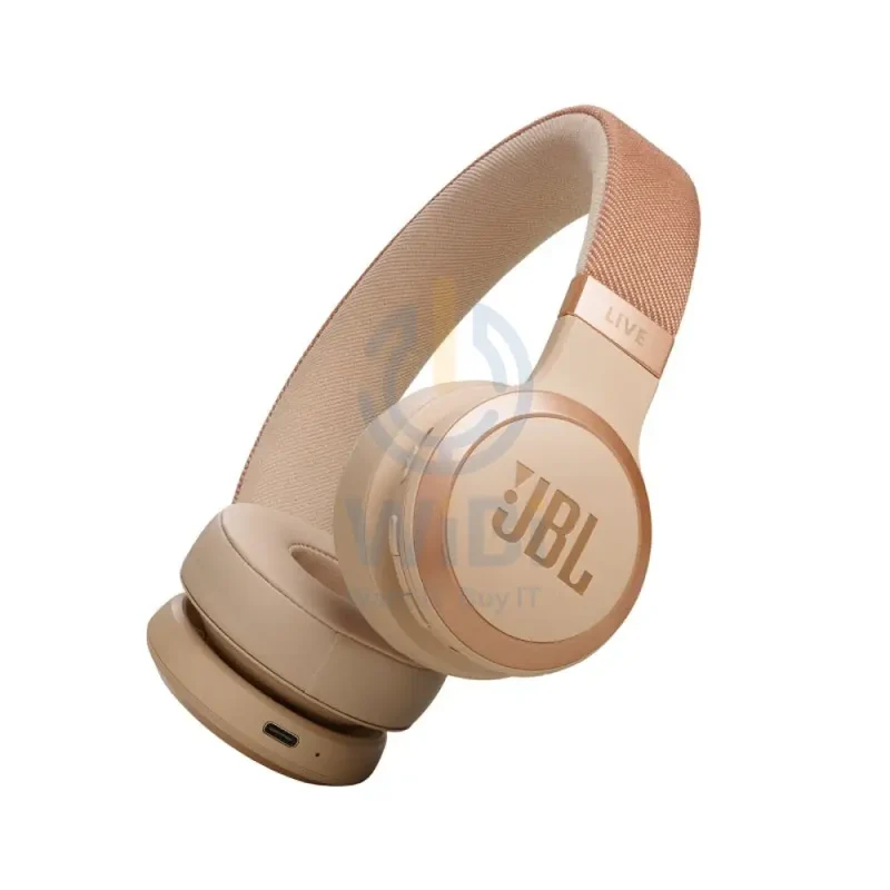 JBL Live 670NC Wireless Noise Cancelling Headphone - Over-ear / Wireless / Sandstone