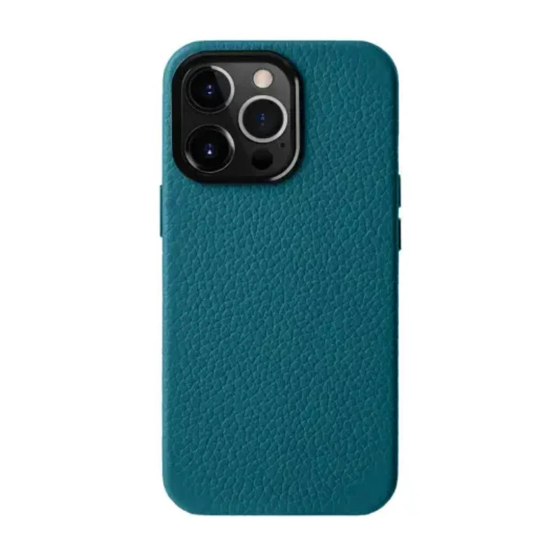 Melkco Origin Paris Magsafe Clemence Leather Regal Cover Case - Apple iPhone 15 Pro / Blue
