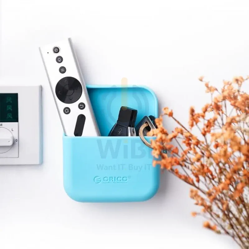 صندوق تخزين سيليكون ORICO SG-W1 مثبت على الحائط، أزرق