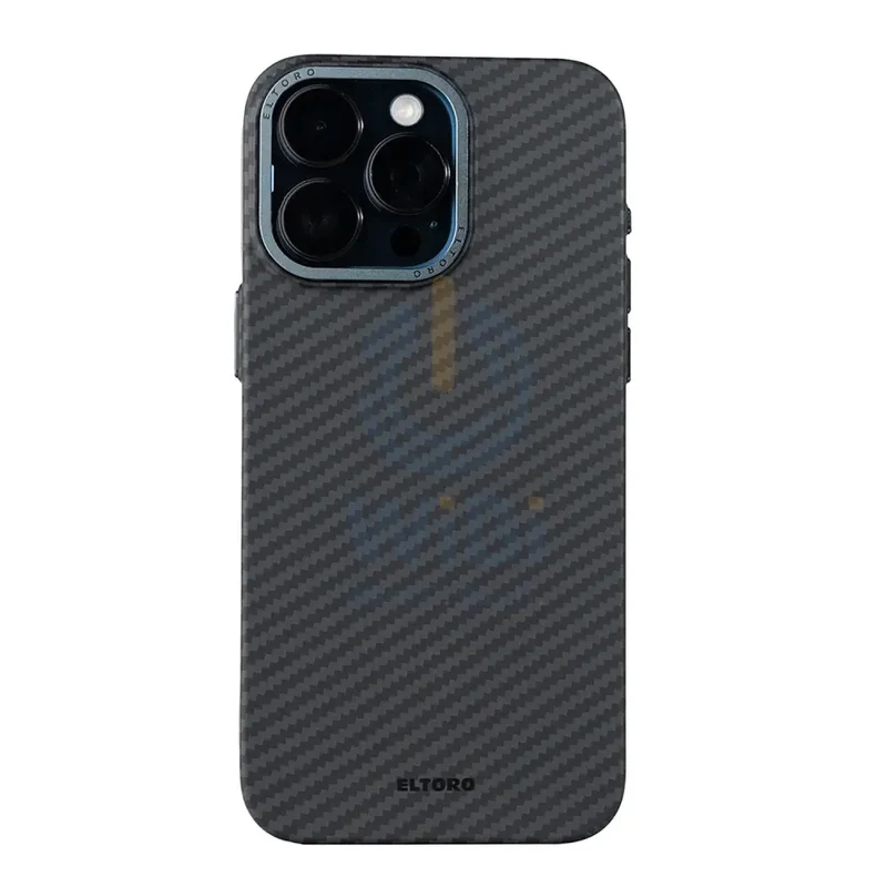 Eltoro Magsafe Iron Carbon Cover for iPhone 15 Pro Max - Black