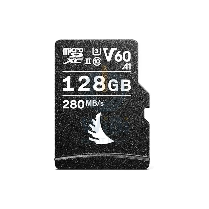 بطاقة ذاكرة أنجل بيرد AVP128MSDV60 إيه في برو UHS-II microSDXC، سعة 128 جيجابايت، مع محول