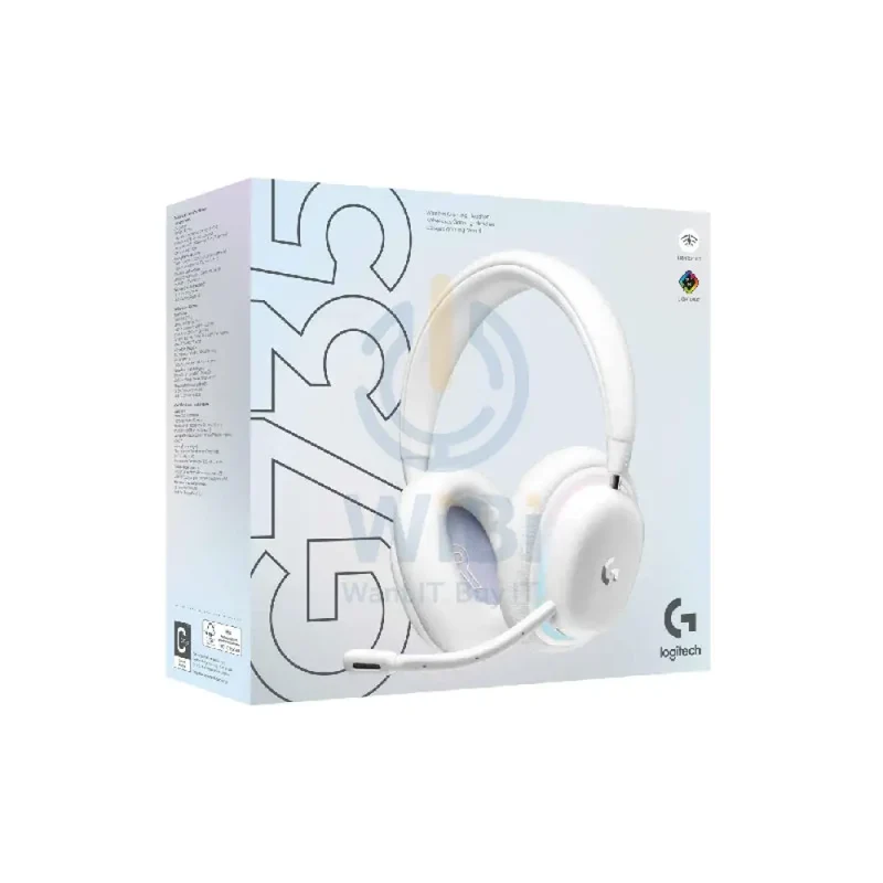 Logitech G735 LIGHTSPEED Gaming Headset - Bluetooth / Wireless / White