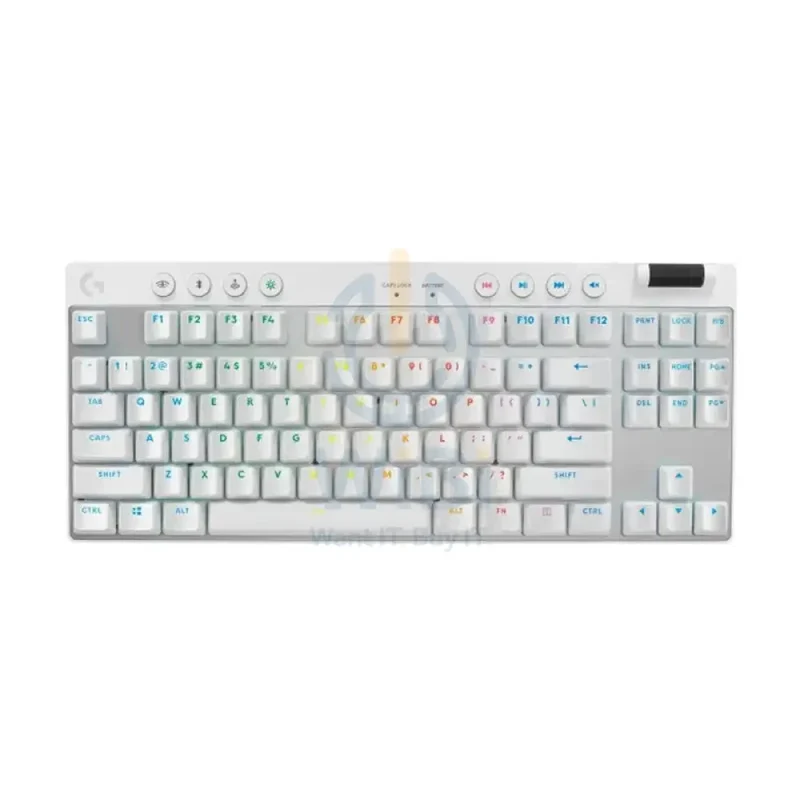 لوحة مفاتيح ألعاب لوجيتك برو X TKL لايت سبيد لاسلكية، باللون الأبيض