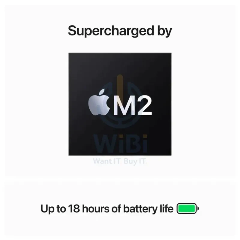 Apple MacBook Air - 15.3" / M2 / 8-Core CPU / 10-Core GPU / 8GB RAM / 256GB SSD / Arb/Eng / Midnight / 1YW