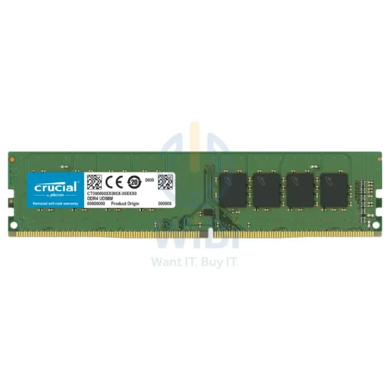 Crucial Basics Memory - 8GB / DDR4 / 288-pin / 3200MHz / Desktop Memory Module
