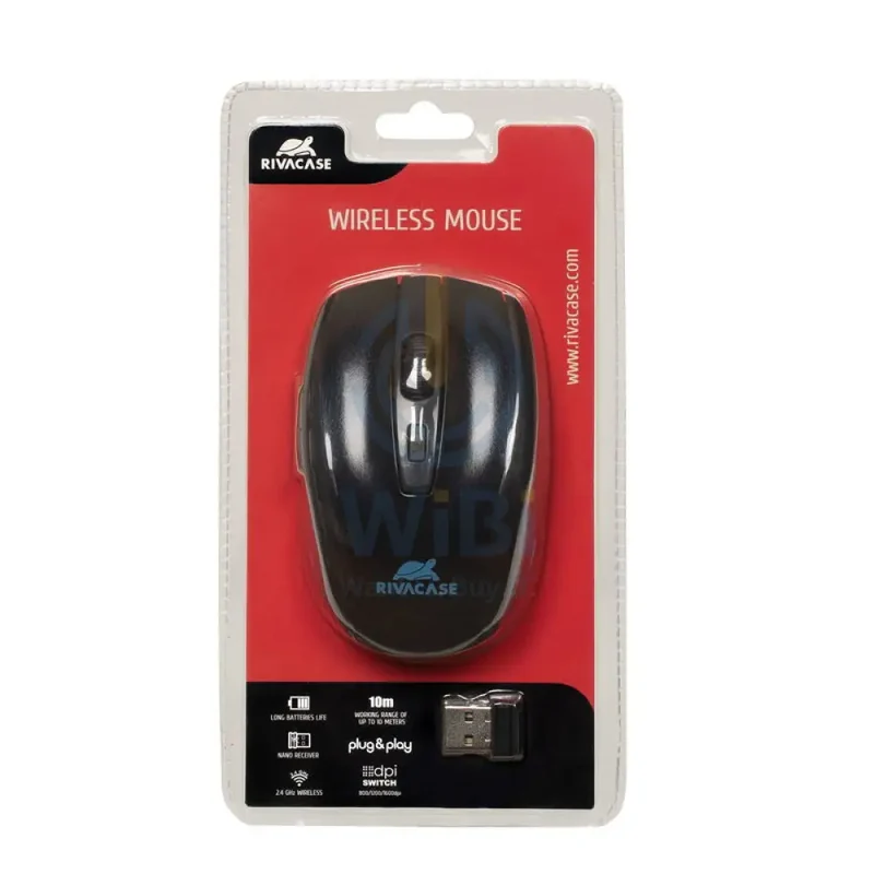 Rivacase 8038 Laptop bag 15.6-inch With Wireless Mouse - Black