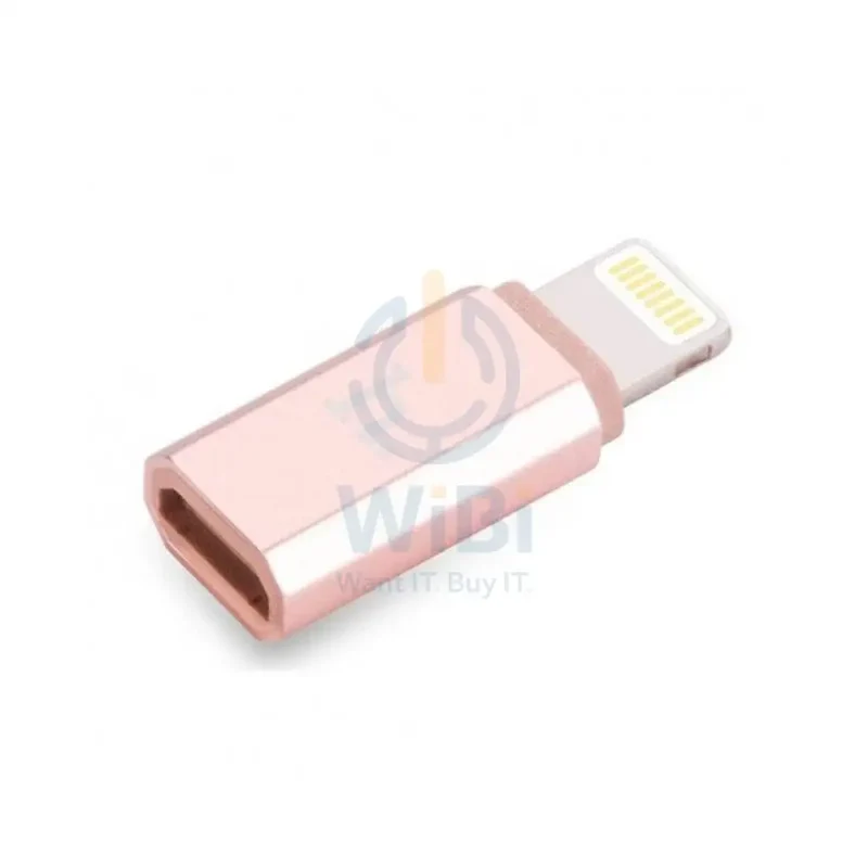 HOCO Micro USB to Lightning Adapter - Rose Gold