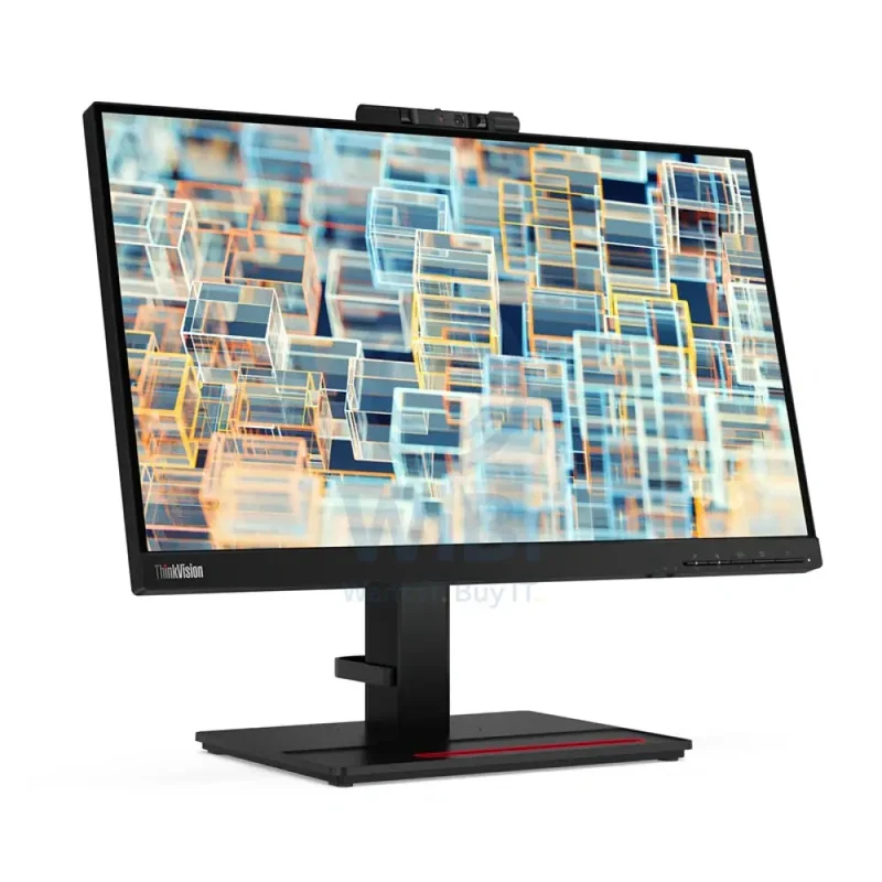شاشة لينوفو ثينك فيجن T22v-20، مقاس 21.5 بوصة، FHD، زمن استجابة 6 مللي ثانية، FHD 1080p + كاميرا IR، D-Sub، HDMI 1.4، ديسبلاي بورت 1.2، يو إس بي 3.2 الجيل الأول، ستاند قابل لتعديل الارتفاع