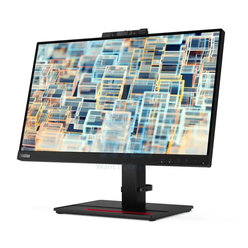 شاشة لينوفو ثينك فيجن T22v-20، مقاس 21.5 بوصة، FHD، زمن استجابة 6 مللي ثانية، FHD 1080p + كاميرا IR، D-Sub، HDMI 1.4، ديسبلاي بورت 1.2، يو إس بي 3.2 الجيل الأول، ستاند قابل لتعديل الارتفاع