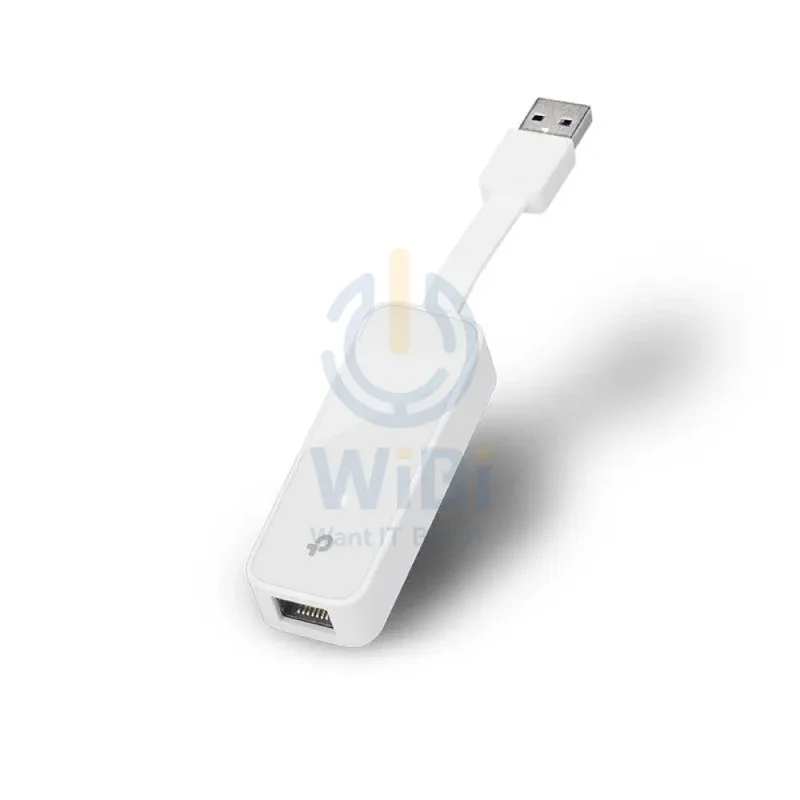محول شبكة تي بي-لينك UE300 يو إس بي 3.0 إلى جيجابت إيثرنت، منفذ LAN واحد، جيجابت، يو إس بي 3.0، باللون الأبيض