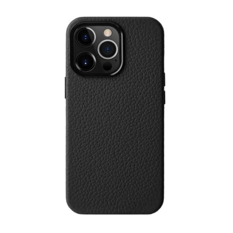 Melkco Back Snap Pro Series With Magsafe Clemence Leather Regal Cover Case - Apple iPhone 15 Pro / Black
