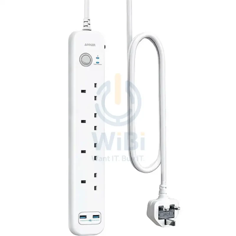 Anker 322 4-in-1 Extension Power Socket - 2x USB-A / 2m Cable Length / White