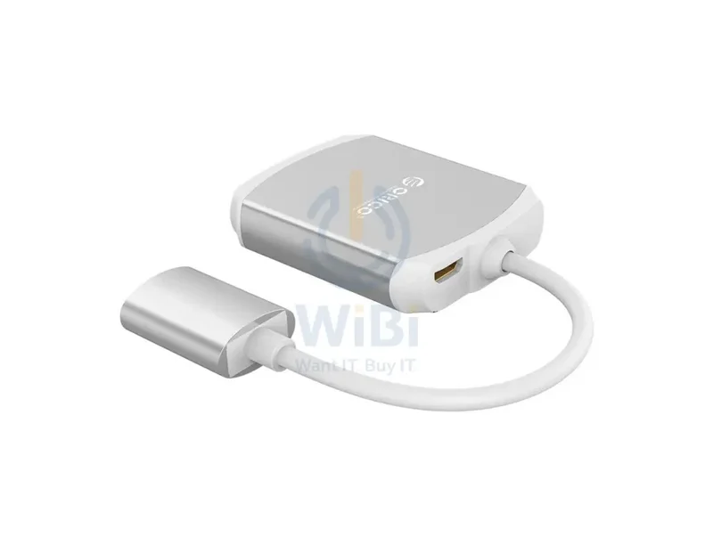 محول أوريكو HDMI لآيفون وآيباد، باللون الفضي