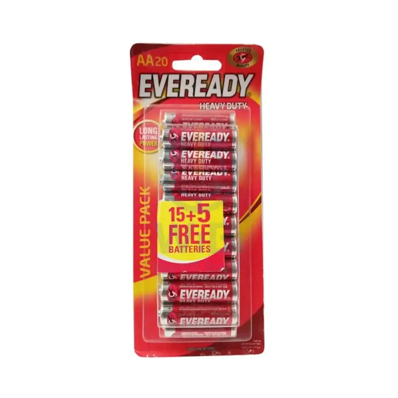 Eveready Heavy Duty AA Batteries - (Pack-20)