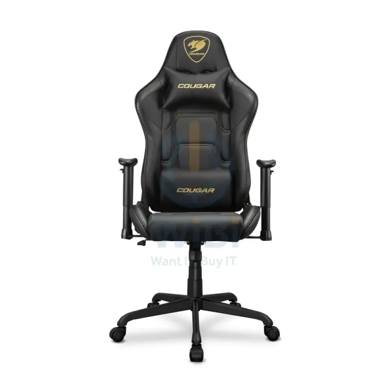 Cougar Armor Elite Royal Gaming Chair - Breathable PVC Leather / 2D / Black/Yellow