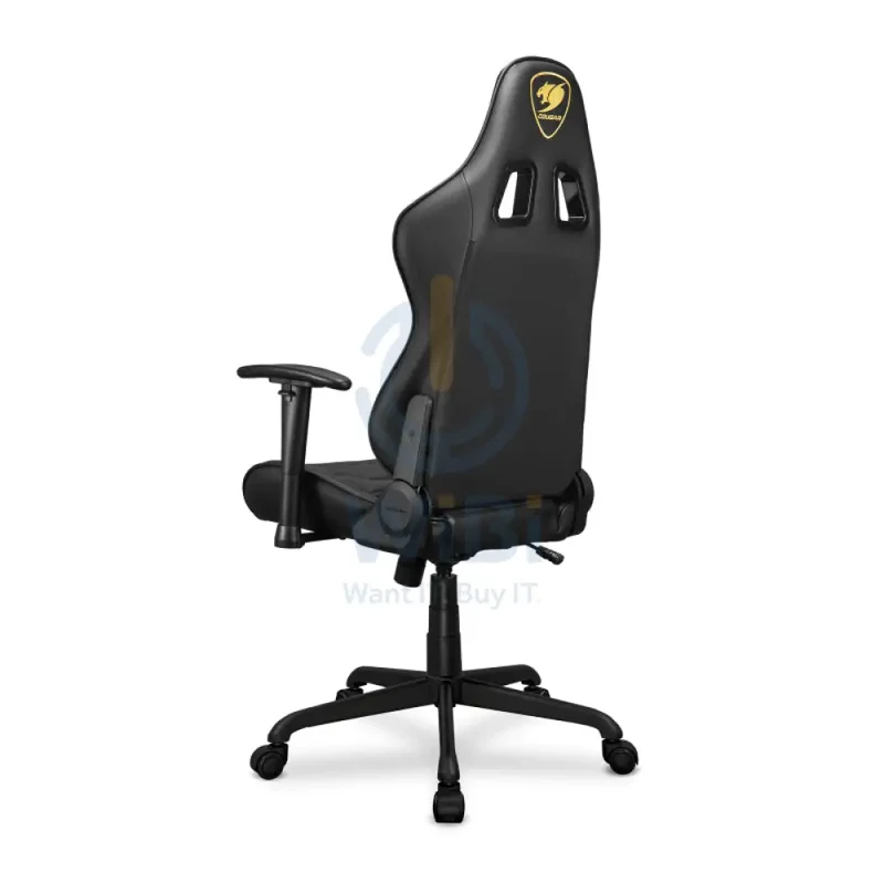 Cougar Armor Elite Royal Gaming Chair - Breathable PVC Leather / 2D / Black/Yellow