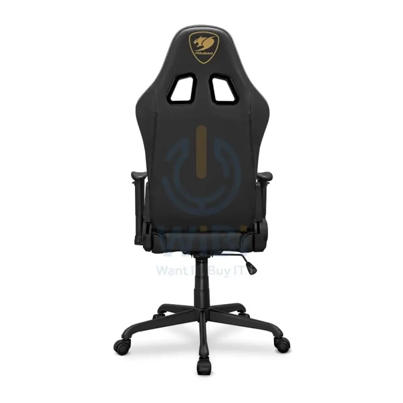 Cougar Armor Elite Royal Gaming Chair - Breathable PVC Leather / 2D / Black/Yellow