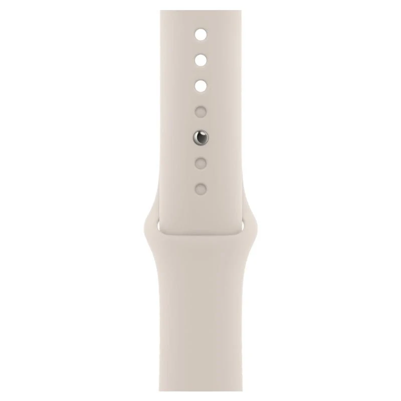 Apple Watch Series 9 with Sport Band - LTPO OLED / 64GB / 45mm / Medium/Large / Bluetooth / Wi-Fi / Starlight
