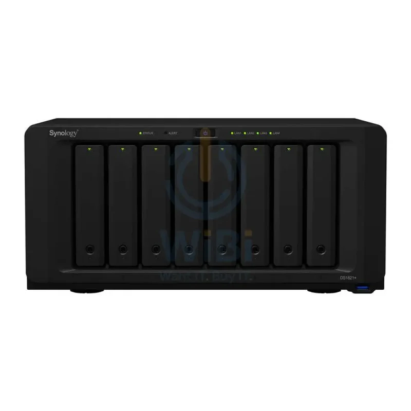 Synology DiskStation DS1821+ - 144TB / 8x 18TB / SATA / 8-Bays / USB / LAN / eSATA / Desktop