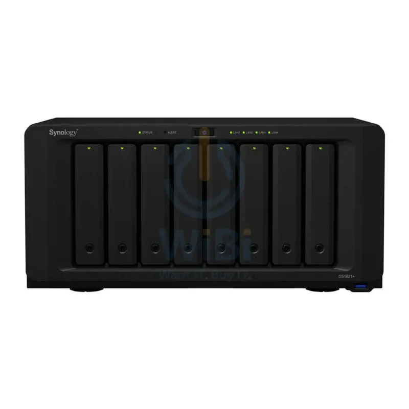 Synology DiskStation DS1821+ - 64TB / 4x 16TB / SATA / 8-Bays / USB / LAN / eSATA / Desktop
