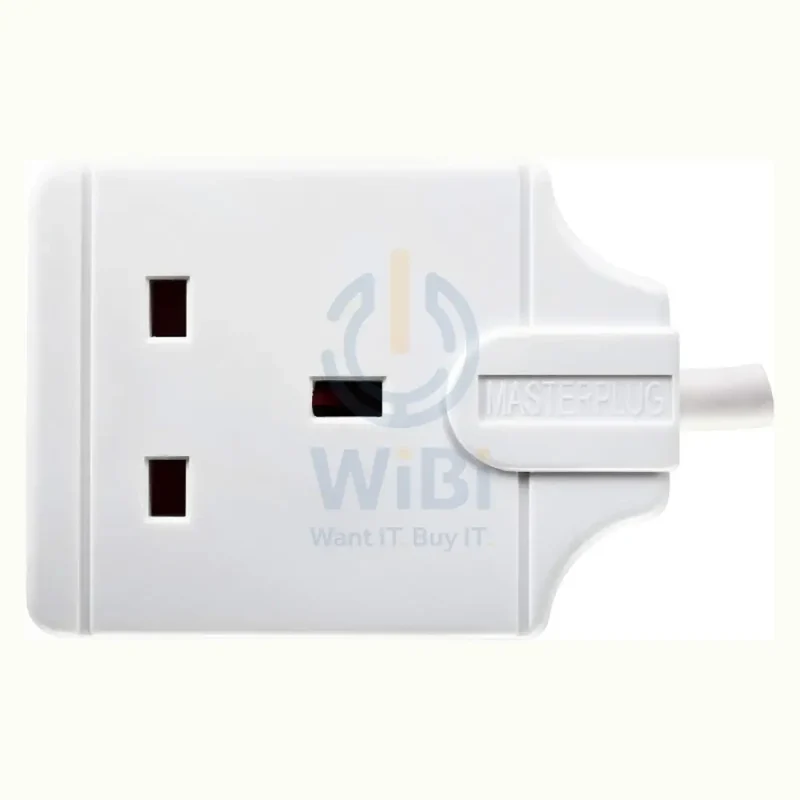 Masterplug SS-MP Single Socket Trailing Socket - 13 Amp / White