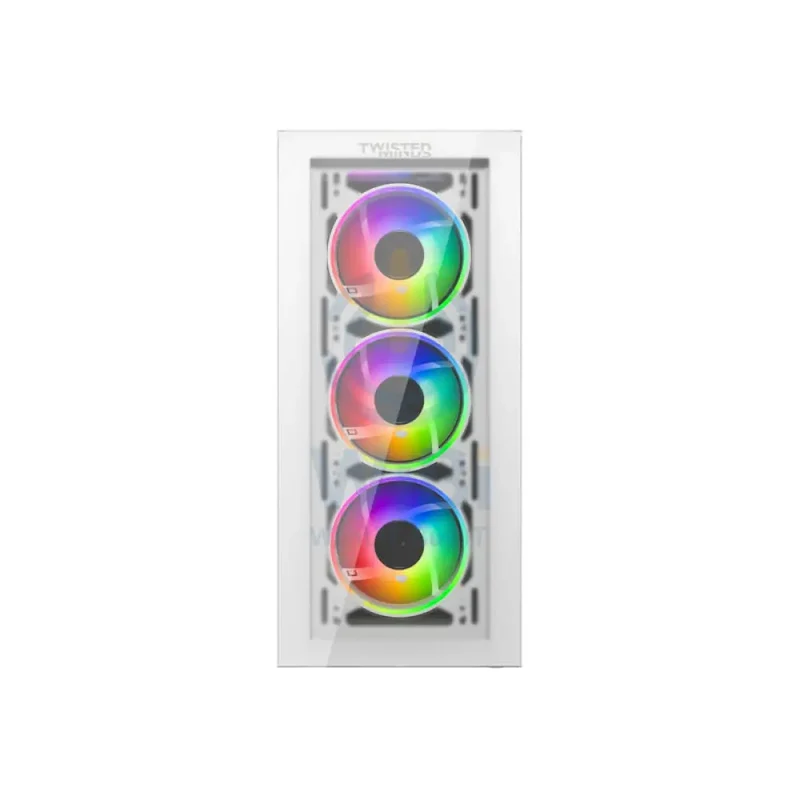 Twisted Minds Manic Shooter-03 Mid Tower ARGB Fan Gaming Case - 4 x 120mm / White