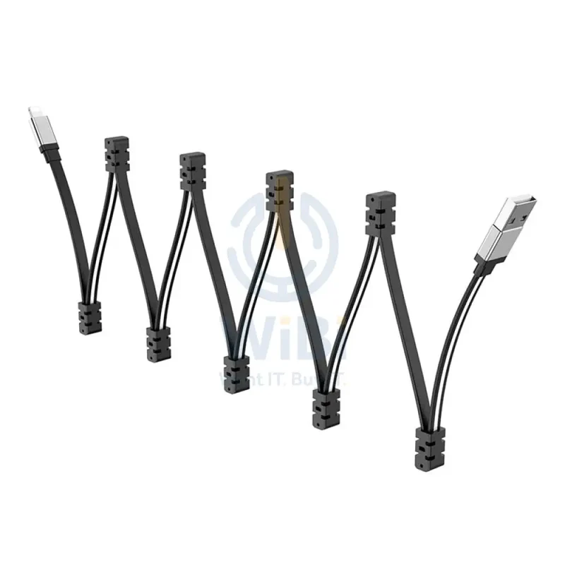 Hoco U103 Magnetic USB to Lightning 1 Meter - Black