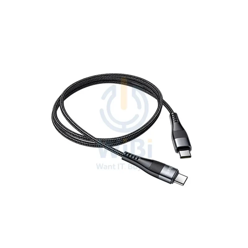 Hoco U99 Vortex Lightning to Type-C 1 Meter - Black