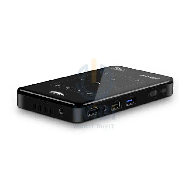 Borrego Portable Ultra HD Mini Smart Projector - 4K / 1000 lumens / Black - BP09