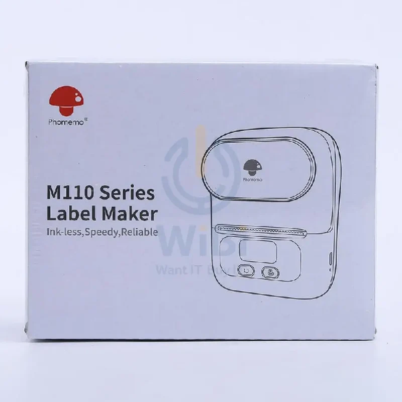 Phomemo M110 Bluetooth Portable Thermal Business Label Maker - 203dpi / 1500mAh / White