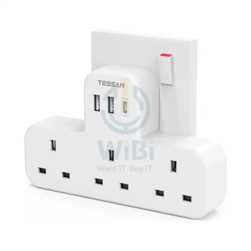 TESSAN Plug Extension Adapter - 15W / White