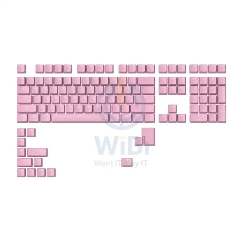 Glorious GMMK ABS Doubleshot V2 Mech Keycaps - 123 Keys / Pink