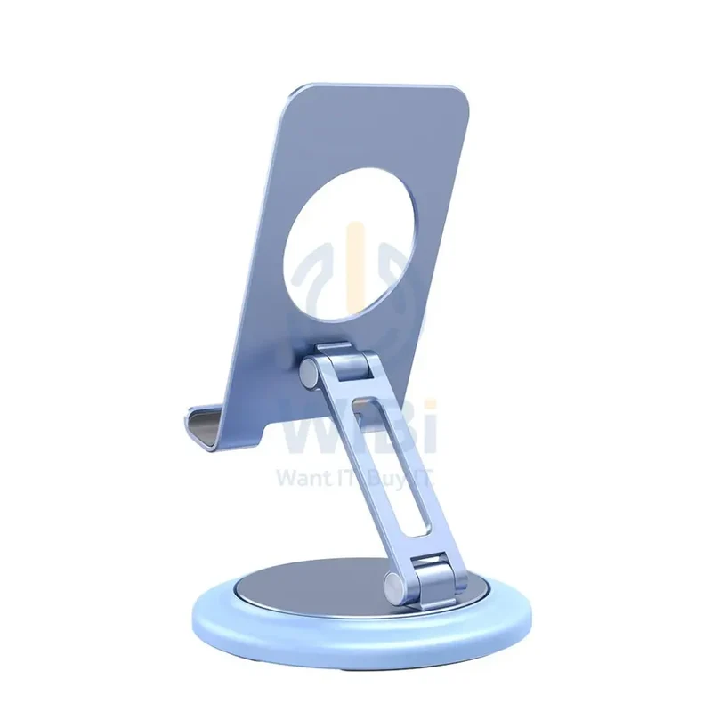 Porodo Aluminum alloy x carbon fiber 360° Rotatable and Angle Adjustable Phone Stand - Blue