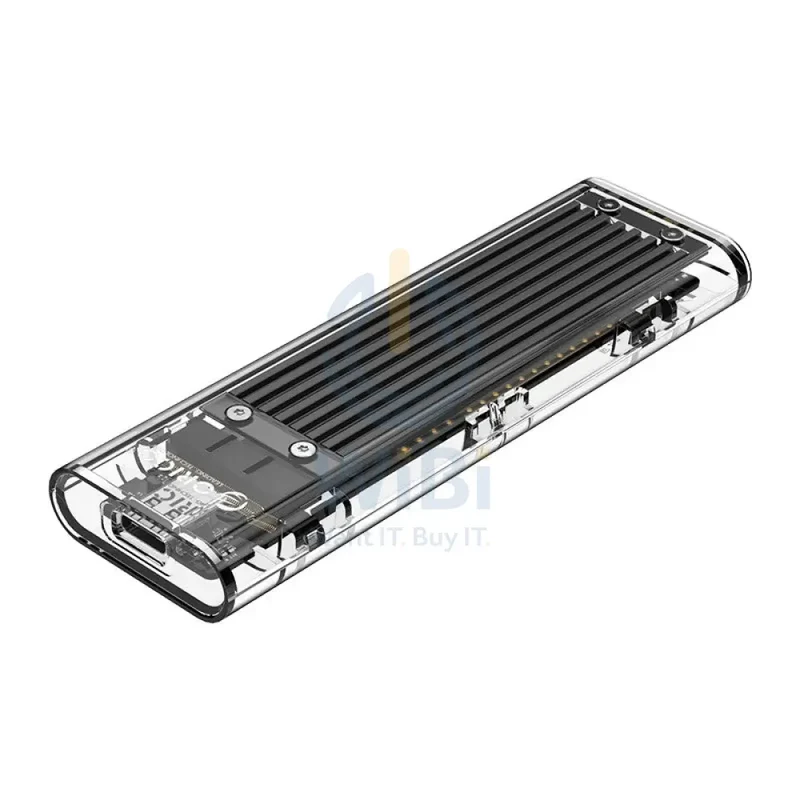 حاوية محرك اقراص صلبة NVMe M.2 من أوريكو، باللون الأسود