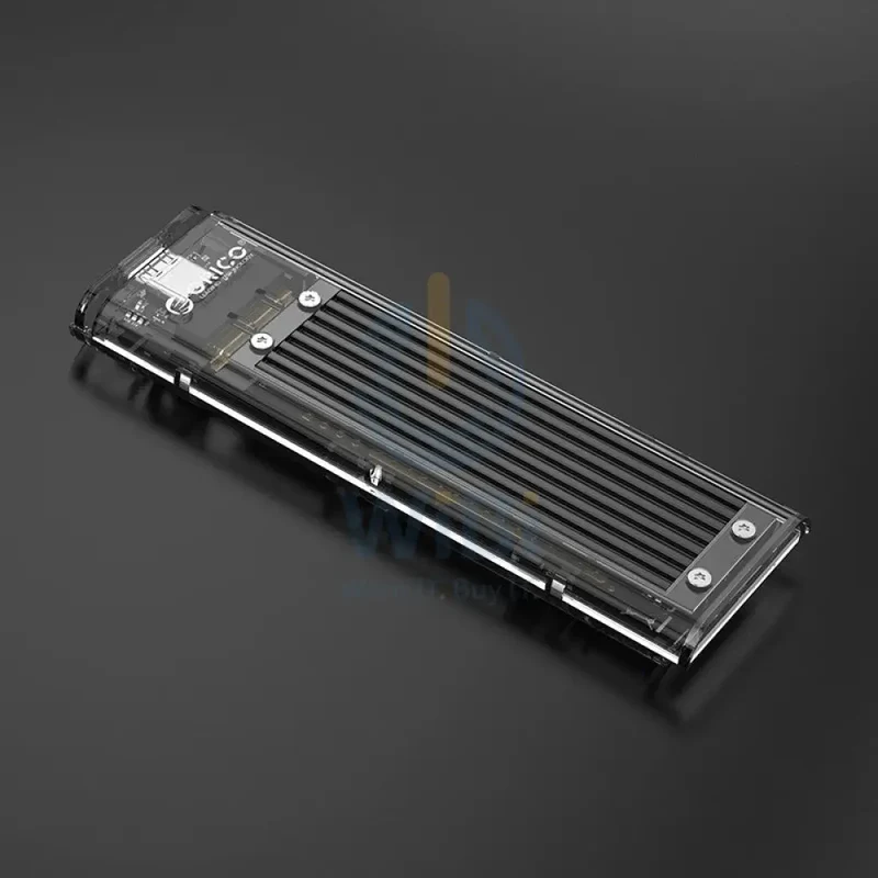 حاوية محرك اقراص صلبة NVMe M.2 من أوريكو، باللون الأسود