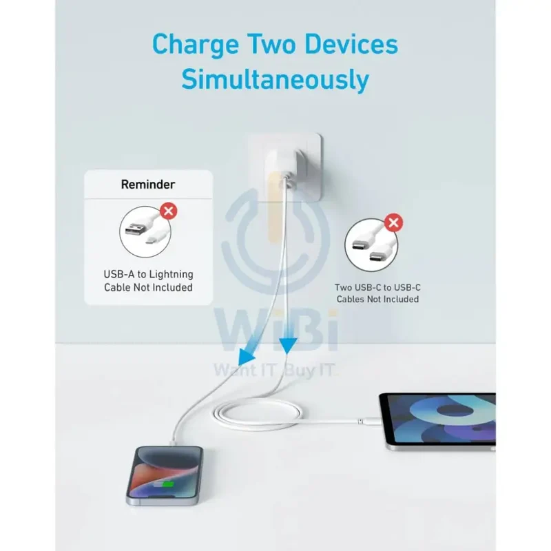 Anker 2-Port Select Charger - 20W / White