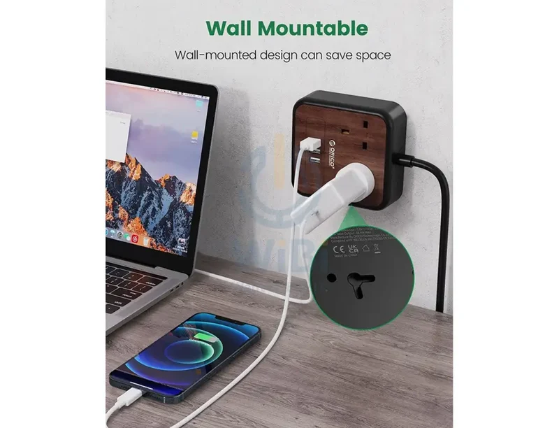 ORICO Power Strip With 3 Usb Port 3 Pin - 3 Meter