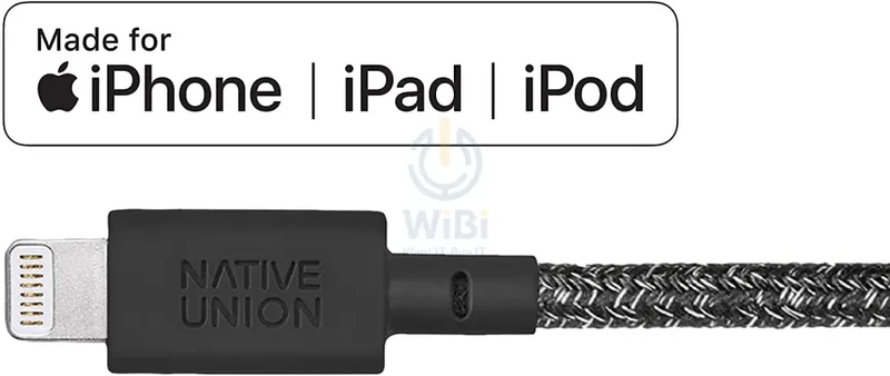 كابل نيتيف يونيون بيلت XL - من USB-A إلى Lightning بطول 3 أمتار - أسود كوزموس