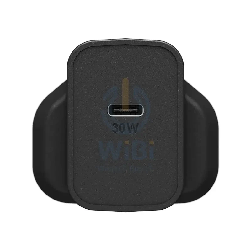 شاحن حائط أوتر بوكس GaN - 30 واط / USB-C / أسود - (معبأ في المستودع)