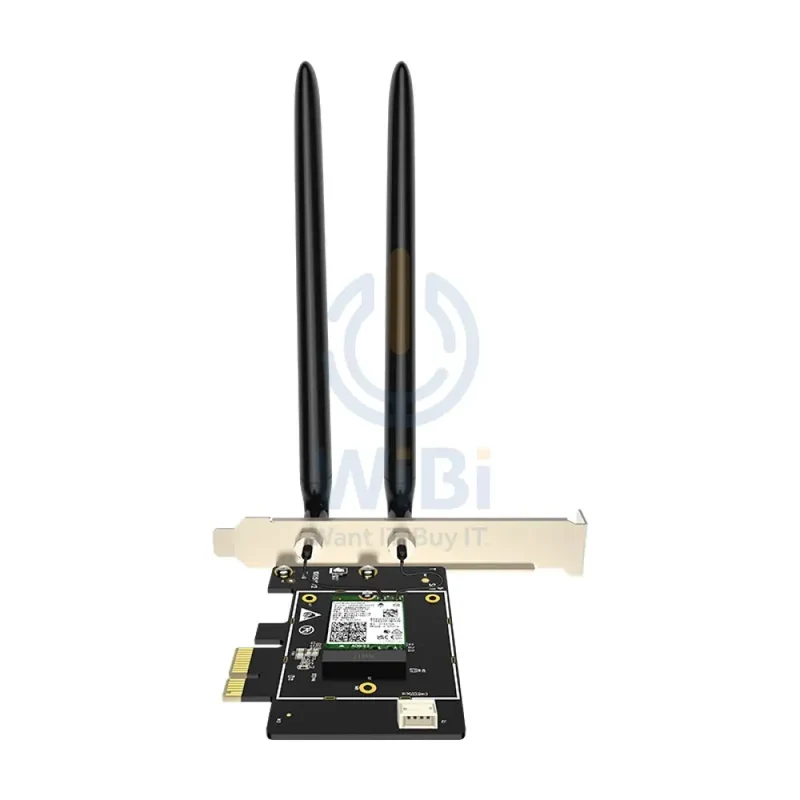 محول تيندا E33 ‏(AX5400) PCI-E واي فاي 6E ثلاثي النطاق جيجابت - 6 جيجاهرتز (2402) / PCI Express