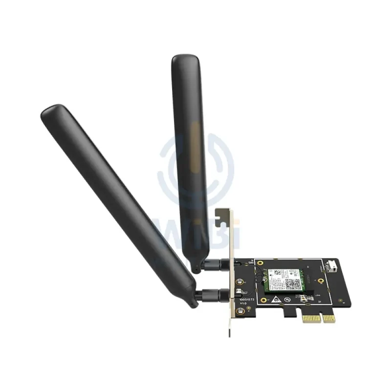محول تيندا E33 ‏(AX5400) PCI-E واي فاي 6E ثلاثي النطاق جيجابت - 6 جيجاهرتز (2402) / PCI Express