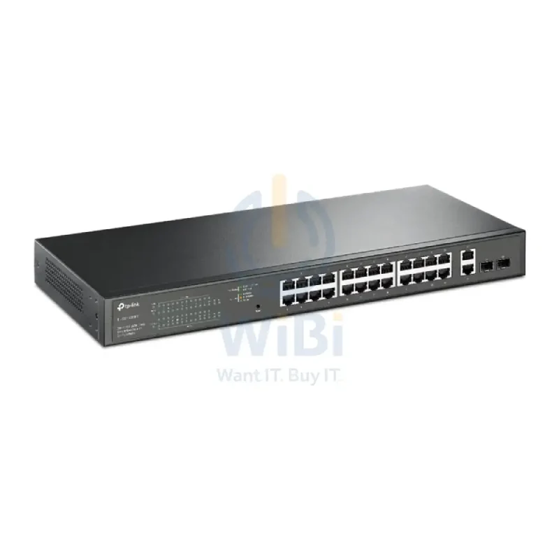 سويتش تي بي لينك TL-SG1428PE سمارت إيزي جيجابت 28 منفذًا مع 24 منفذ PoE+ - 56 جيجابت/ثانية / LAN